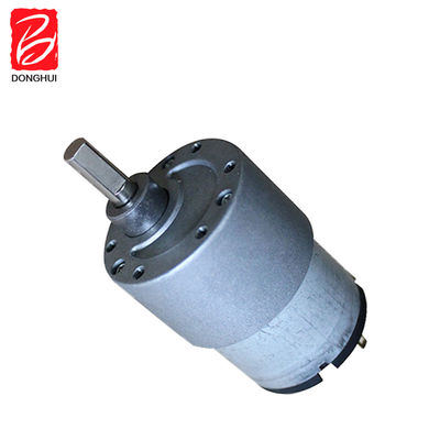 50 RPM فرشاة محرك التروس DC 37mm الكربون فرشاة محرك علبة التروس DC 3V - 24V للروبوت