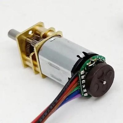 12 ملم DC Micro Gear Motor النبض Houle الحد الدقيق Encoder محرك DC بطيئة صغيرة