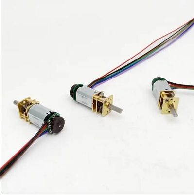 12 ملم DC Micro Gear Motor النبض Houle الحد الدقيق Encoder محرك DC بطيئة صغيرة