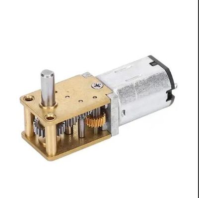 3 فولت - 6 فولت الزاوية الأفقية اليمنى DC Worm Gear Motor short shaft سرعة منخفضة عزم دوران عالي