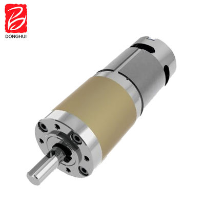 10W - 100W DC محرك العجلات الكوكبية 12V / 24V مع طول العمود المخصص