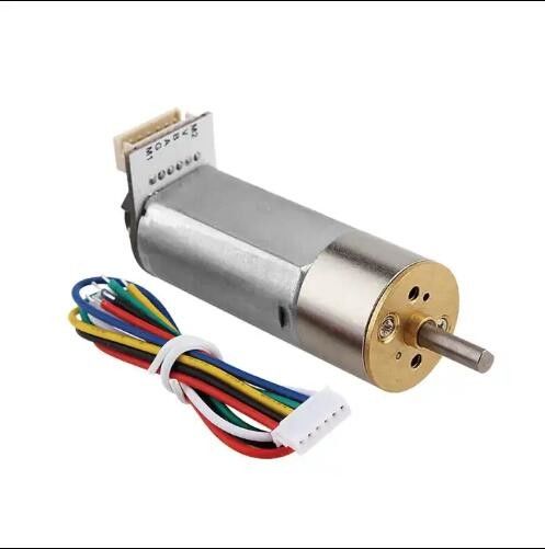 16mm فرشاة DC محرك العجلات 24V برج العجلات المركز المخرج العجلات DC المحرك الهيدروليك